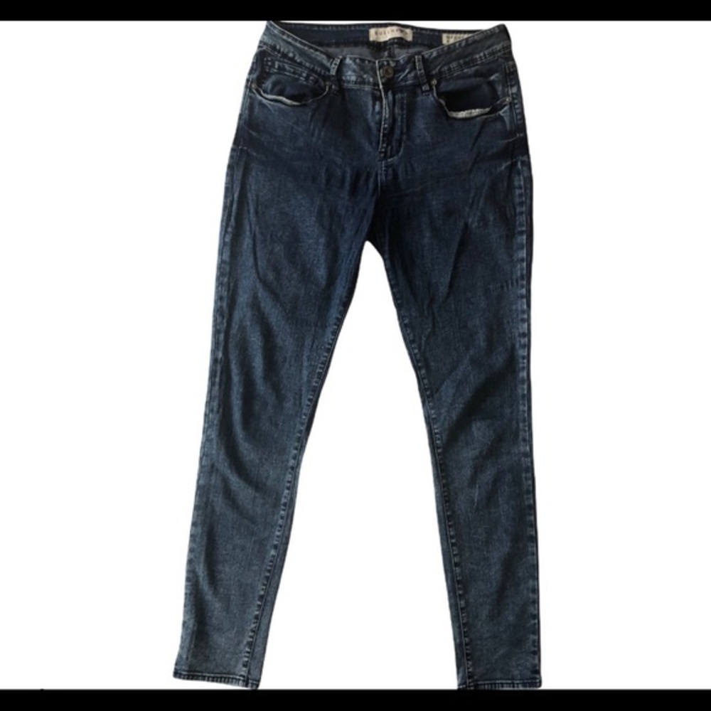 Bullhead‎ Denim Co Dark Skinny Jeggings Size 11 Blue Acid Wash Jeans Women